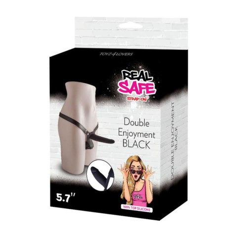 Cintura doppio fallo strap-on Black Cintura doppio fallo strap-on Black