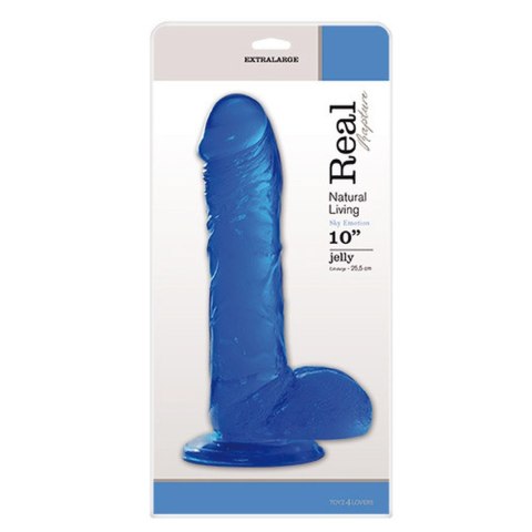 Dildo-FALLO JELLY REAL RAPTURE BLUE 10"""""""""""""""""""""""""""""""" Dildo-FALLO JELLY REAL RAPTURE BLUE 10""""""""""""""""""""""""""""""""