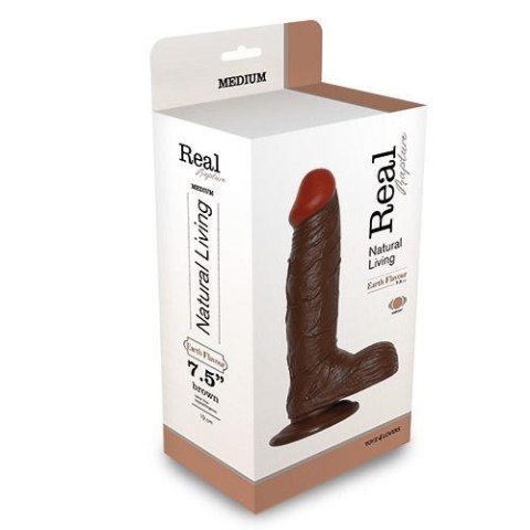 Wibrator-REALISTIC VIBRATOR REAL RAPTURE BROWN 7.5"""""""""""""""" Wibrator-REALISTIC VIBRATOR REAL RAPTURE BROWN 7.5""""""""""""""""