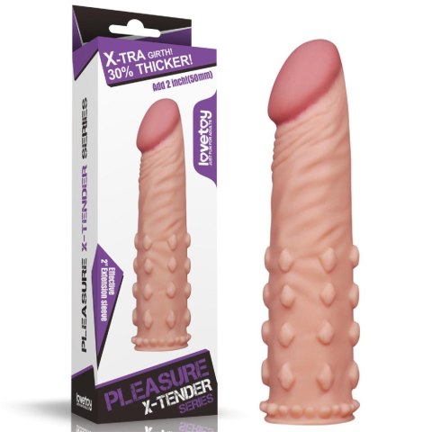 Add 2"" Pleasure X Tender Penis Sleeve Flesh Add 2"" Pleasure X Tender Penis Sleeve Flesh