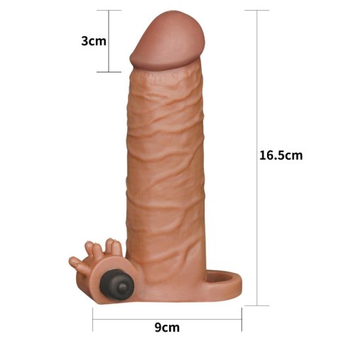 Add 2"" Pleasure X Tender Vibrating Penis Sleeve Brown Add 2"" Pleasure X Tender Vibrating Penis Sleeve Brown