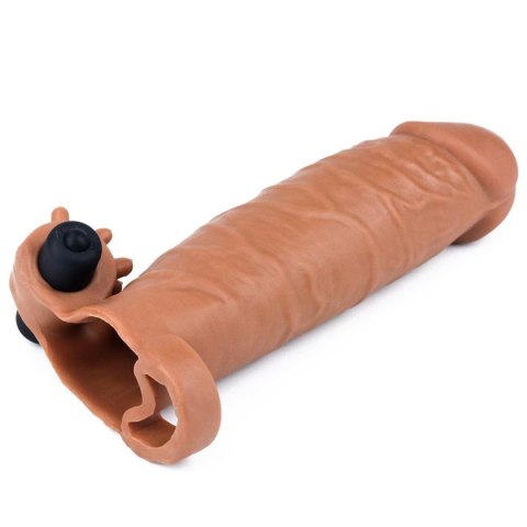 Add 2"" Pleasure X Tender Vibrating Penis Sleeve Brown Add 2"" Pleasure X Tender Vibrating Penis Sleeve Brown
