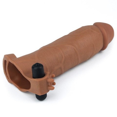 Add 3" Pleasure X Tender Vibrating Penis Sleeve Brown Add 3" Pleasure X Tender Vibrating Penis Sleeve Brown