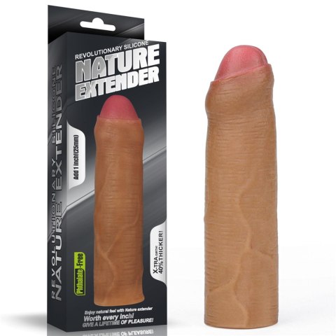 Add 1"" Revolutionary Silicone Nature Extender Uncircumcised Add 1"" Revolutionary Silicone Nature Extender Uncircumcised