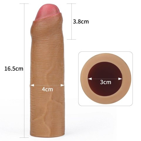 Add 1"" Revolutionary Silicone Nature Extender Uncircumcised Add 1"" Revolutionary Silicone Nature Extender Uncircumcised