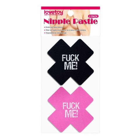 FUCK ME Cross Pattern Nipple Pasties (2 Pack) FUCK ME Cross Pattern Nipple Pasties (2 Pack)