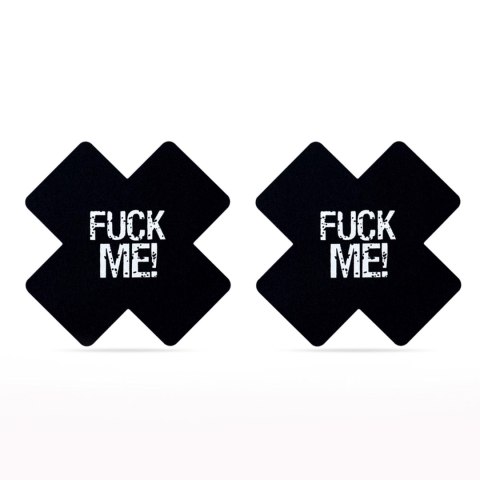 FUCK ME Cross Pattern Nipple Pasties (2 Pack) FUCK ME Cross Pattern Nipple Pasties (2 Pack)