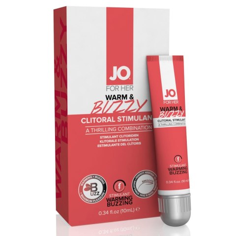 System JO - For Her Clitoral Stimulant Warming Warm & Buzzy 10 ml System JO - For Her Clitoral Stimulant Warming Warm & Buzzy 10 ml