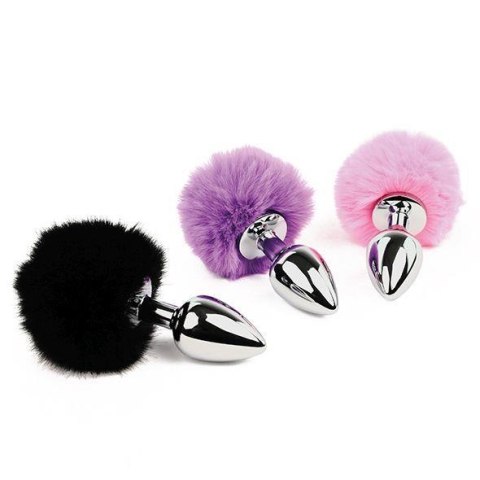 FeelzToys -Bunny Tails Butt Plug Black FeelzToys -Bunny Tails Butt Plug Black