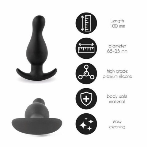 FeelzToys - Plugz Butt Plug Black Nr. 2 FeelzToys - Plugz Butt Plug Black Nr. 2