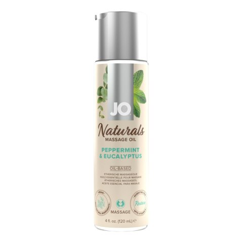 System JO - Naturals Massage Oil Peppermint & Eucalyptus 120 ml System JO - Naturals Massage Oil Peppermint & Eucalyptus 120 ml