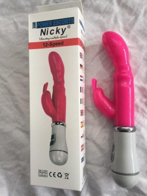 Nicky pink 12 speed g spot vibrating 22 cm Nicky pink 12 speed g spot vibrating 22 cm