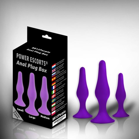 Plug - Anal Plug Box 3 pack purple Plug - Anal Plug Box 3 pack purple