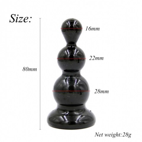 Rocket drill 3,2 inch black anal plug 3,2 inch / 8 cm Rocket drill 3,2 inch black anal plug 3,2 inch / 8 cm