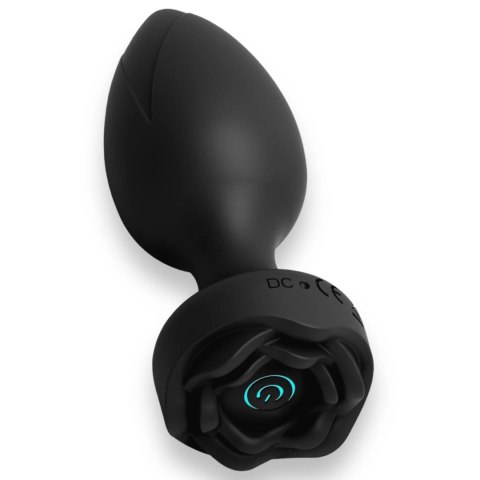 Power Escorts - Princess Plug - Remote Rose Design Plug - USB Rechargeable - 10 Functions - Black Power Escorts - Princess Plug - Remote Rose Design Plug - USB Rechargeable - 10 Functions - Black