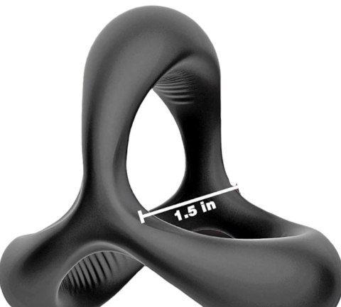 Ring- 3in1 Cockring Black Ring- 3in1 Cockring Black