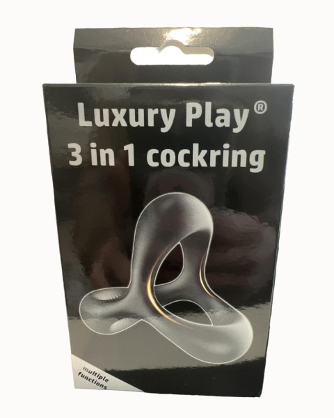 Ring- 3in1 Cockring Black Ring- 3in1 Cockring Black