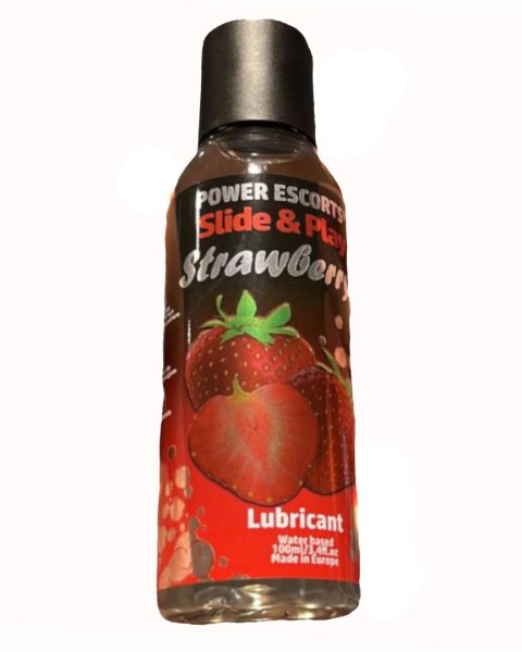 Żel-Power Escorts Strawberry Lubricant 100ml Slide&Play Żel-Power Escorts Strawberry Lubricant 100ml Slide&Play