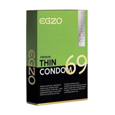 Prezerwatywy EGZO traditional condom THIN 3pc Prezerwatywy EGZO traditional condom THIN 3pc