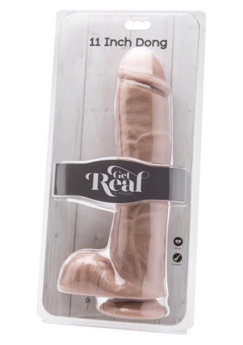 Dildo 11 inch with Balls Light skin tone Dildo 11 inch with Balls Light skin tone