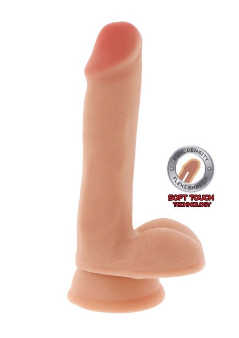 Dual Density Dildo 6 in. Balls Light skin tone Dual Density Dildo 6 in. Balls Light skin tone