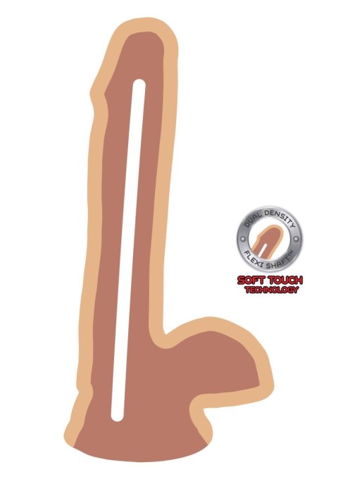 Dual Density Dildo 6 in. Balls Light skin tone Dual Density Dildo 6 in. Balls Light skin tone