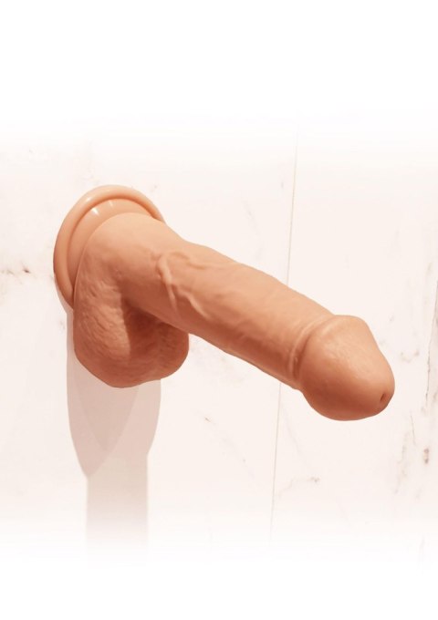 Rotating Beads Vibrating Dildo Light skin tone