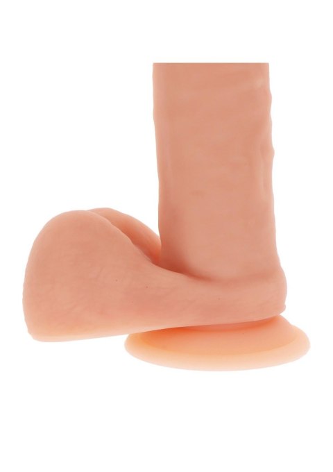 Silicone Dildo 8 Inch w Balls Light skin tone Silicone Dildo 8 Inch w Balls Light skin tone