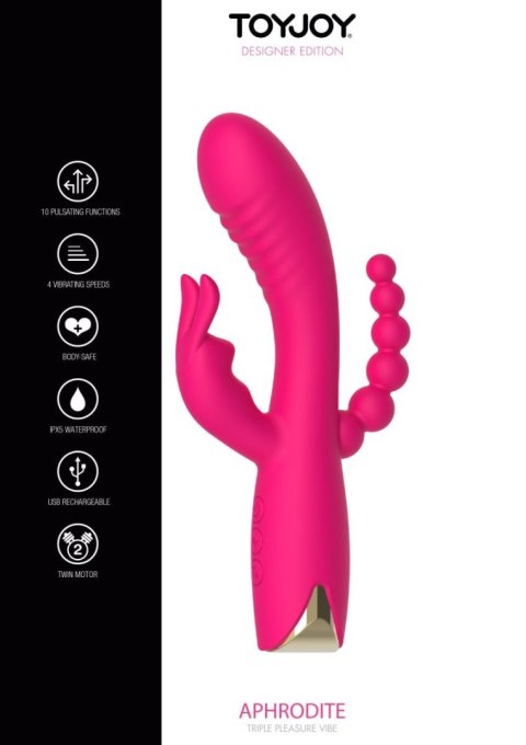Aphrodite Triple Vibrator Pink Aphrodite Triple Vibrator Pink