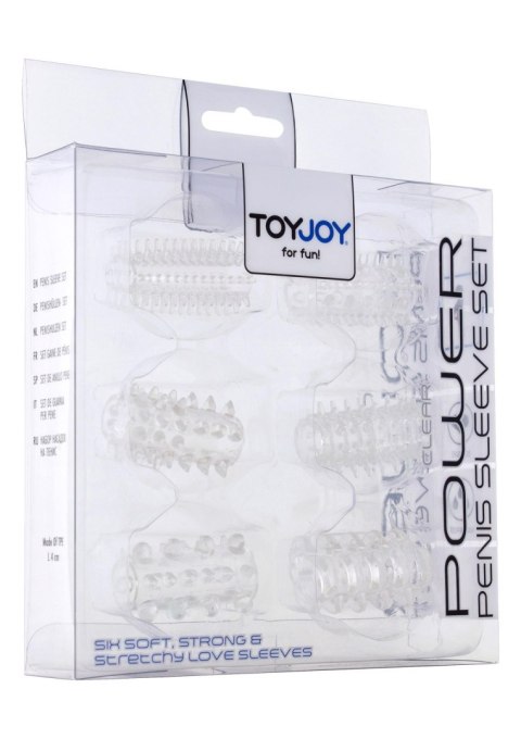 Power Penis Sleeve Set Transparent Power Penis Sleeve Set Transparent