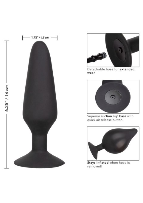 XL Silicone Inflatable Plug Black