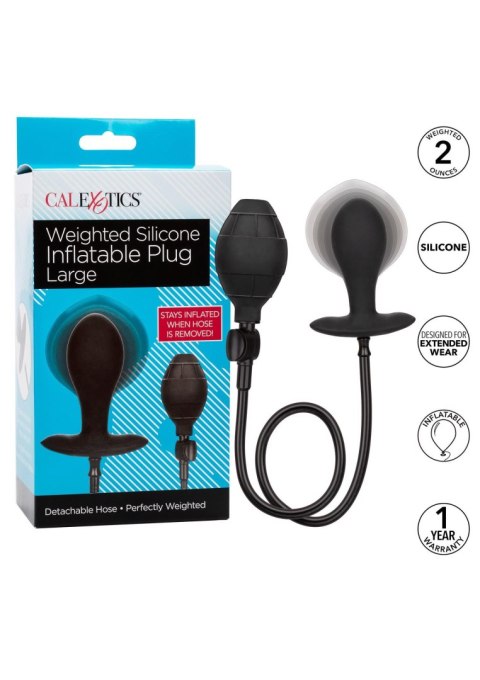 Weighted Inflatable Plug Large Black