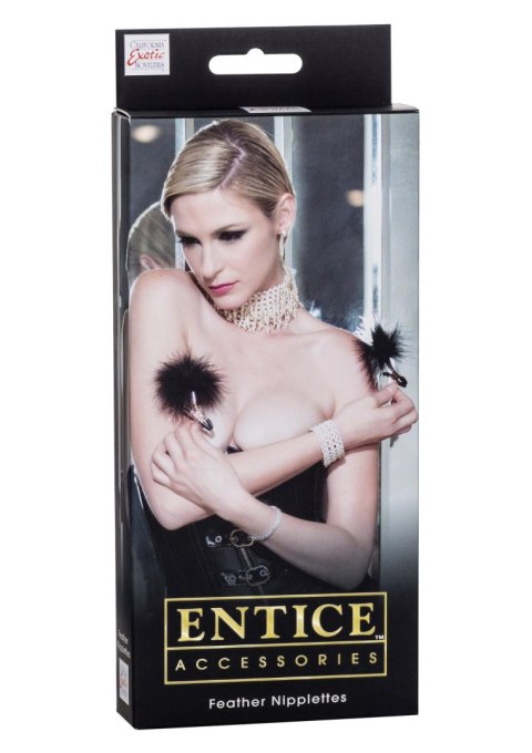Feather Nipplettes Black Feather Nipplettes Black