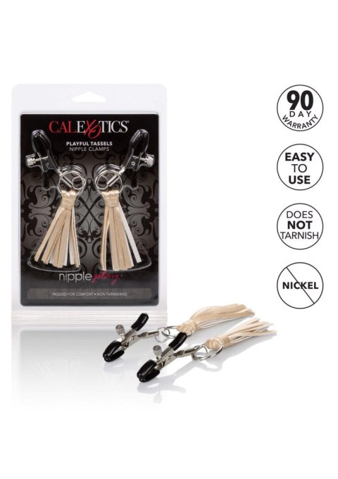 Playful Tassels Nipple Clamps Gold Playful Tassels Nipple Clamps Gold
