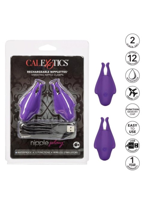 Rechargeable Nipplettes Purple