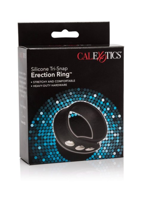 Silicone 3-Snap Erection Ring Black Silicone 3-Snap Erection Ring Black