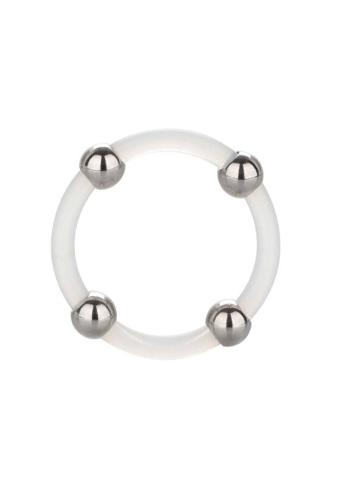 Steel Beaded Silicone Ring L Transparent Steel Beaded Silicone Ring L Transparent
