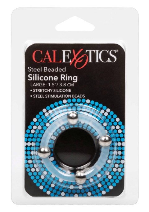 Steel Beaded Silicone Ring L Transparent Steel Beaded Silicone Ring L Transparent