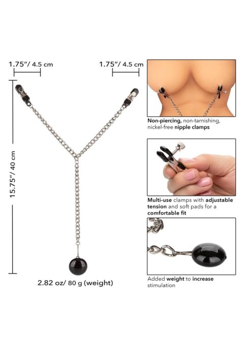 Weighted Disc Nipple Clamps Metal Weighted Disc Nipple Clamps Metal