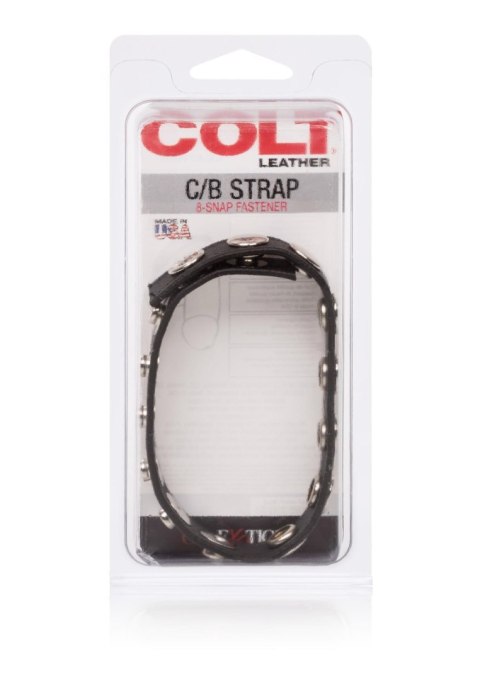 COLT Leather C/B Strap 8-snap Black COLT Leather C/B Strap 8-snap Black