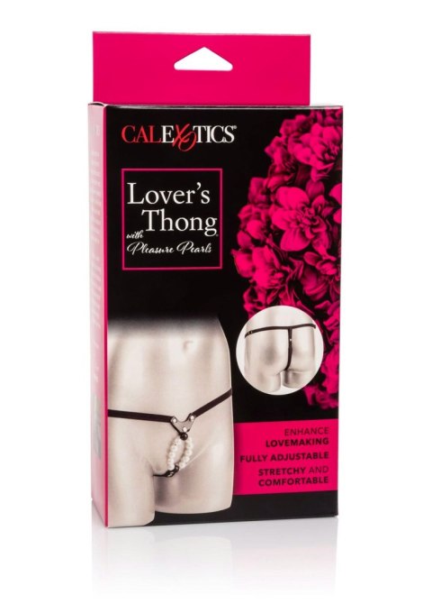 Lover Thong w/ Pleasure Pearls Black Lover Thong w/ Pleasure Pearls Black