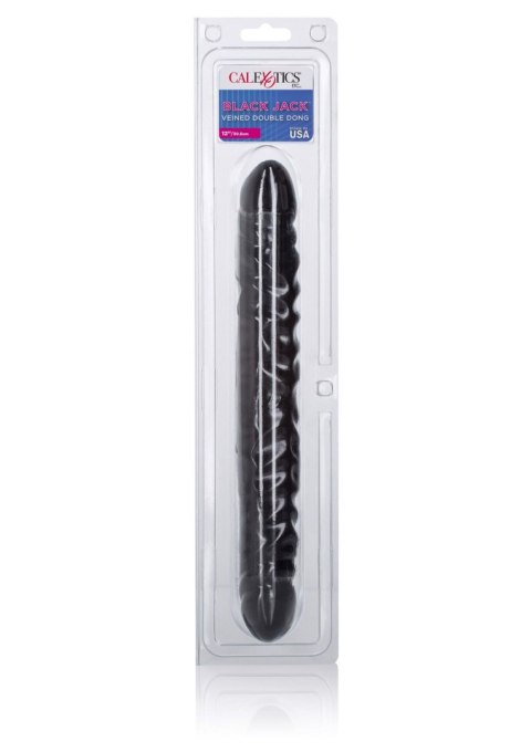 Veined Double Dong 12 inch Black Veined Double Dong 12 inch Black