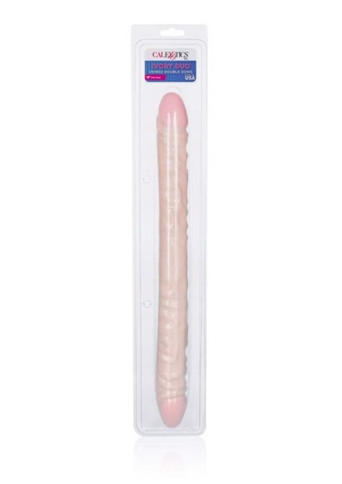 Veined Double Dong 18 inch Light skin tone