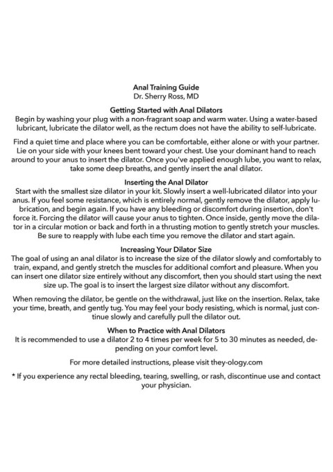 Wearable Anal Training Set 5pc Assortment