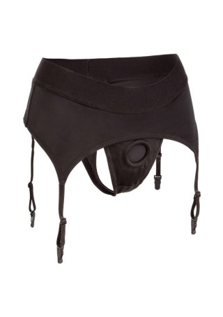 Boundless Thong with Garter Black