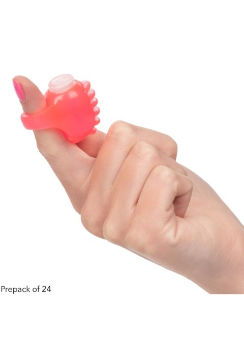 Vibrating Finger Teaser 24 pcs Pink