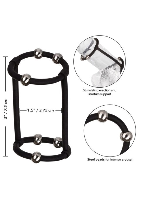 Beaded Silicone Enhancer Cage Black Beaded Silicone Enhancer Cage Black