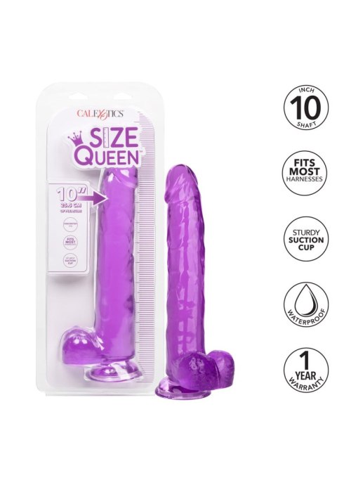 Queen Size Dong 10 Inch Purple