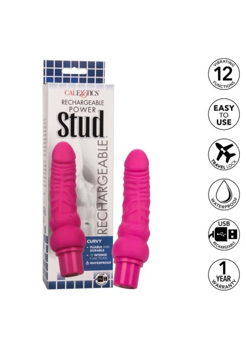 Rechargeable Stud Curvy Pink