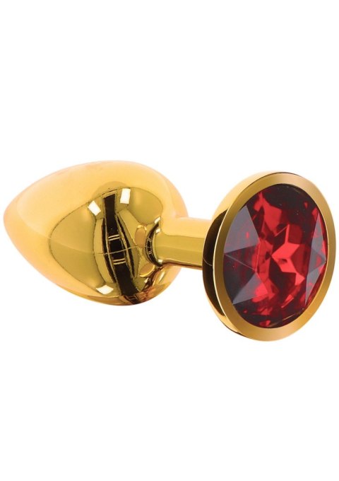 Butt Plug With Diamond Jewel L Gold Butt Plug With Diamond Jewel L Gold